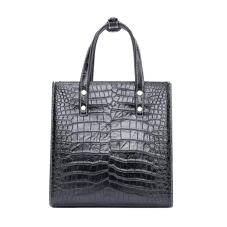 Customized design luxury stylish women genuine crocodile leather skin tote bag handbag