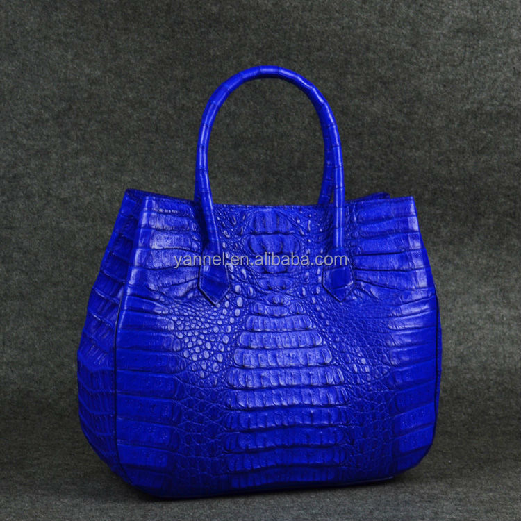 Luxury large crocodile ladies tote bags exotic handbag women fashion brand purse factory Guangzhou designer handbags purse
