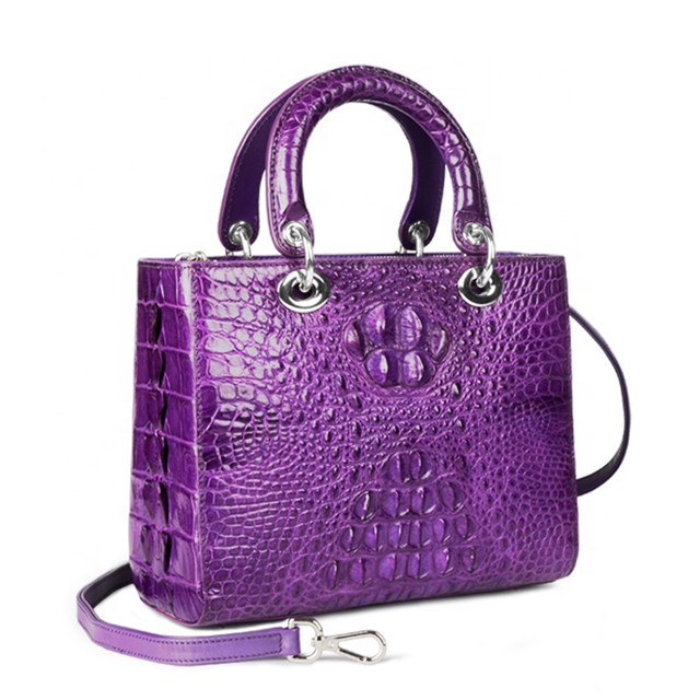 OEM Jranter Custom Sac A Main De Lux Luxury Genuine Alligator Crocodile Skin Leather Women Crossbody