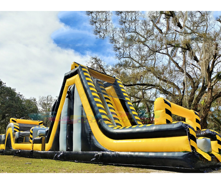 Outdoor giant jeux gonflables blow up bounce houses inflatable toxic drop obstacle course