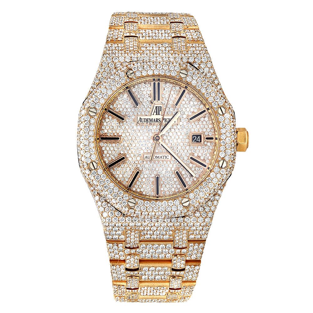 Royal Chrono Hip Hop Diamond Watch Buss Down Wrist