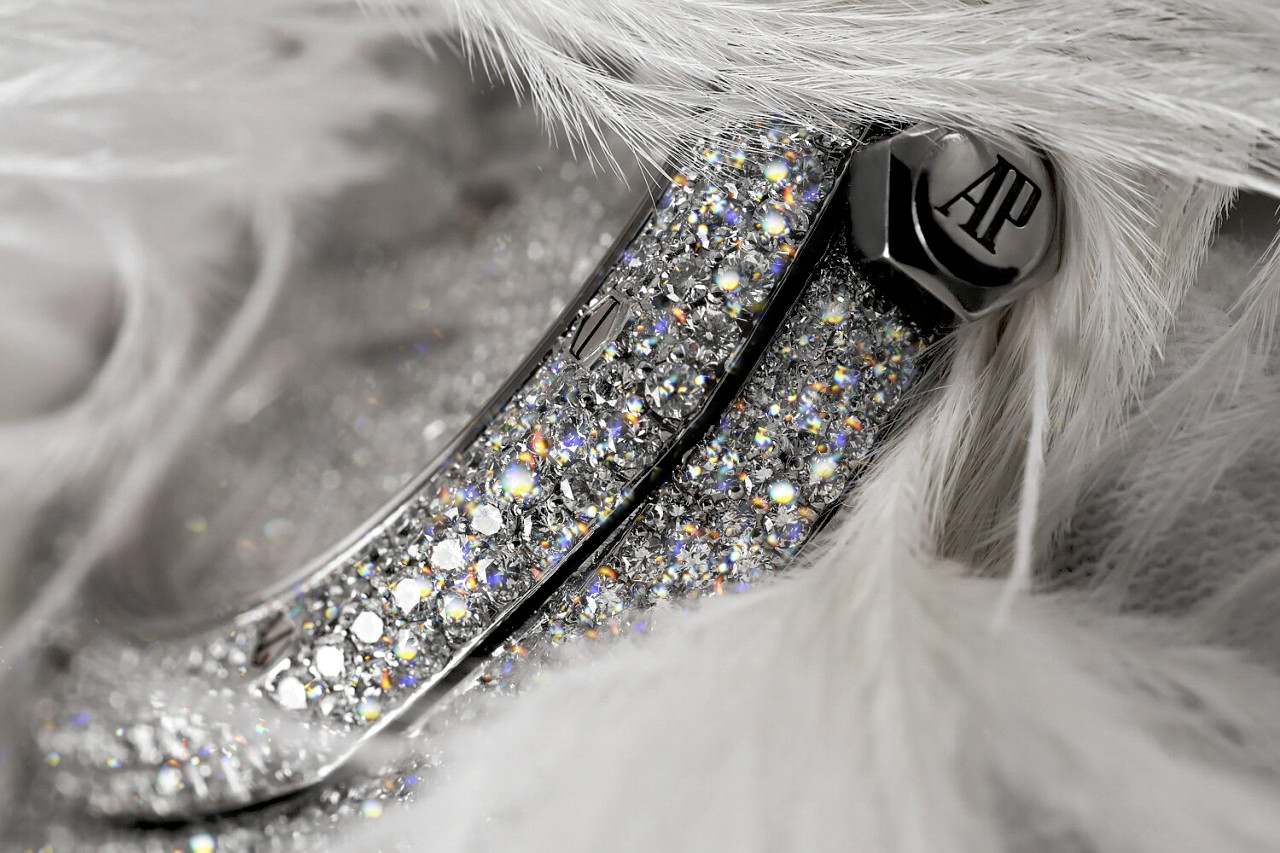 Automatic Iced Out 14k White Gold Over AP Wrist Wa